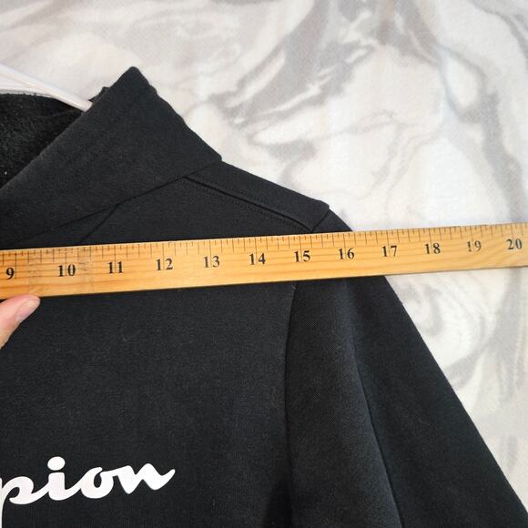 Champion Black Hoodie Kids Size M (10/12) - Picture 9 of 11